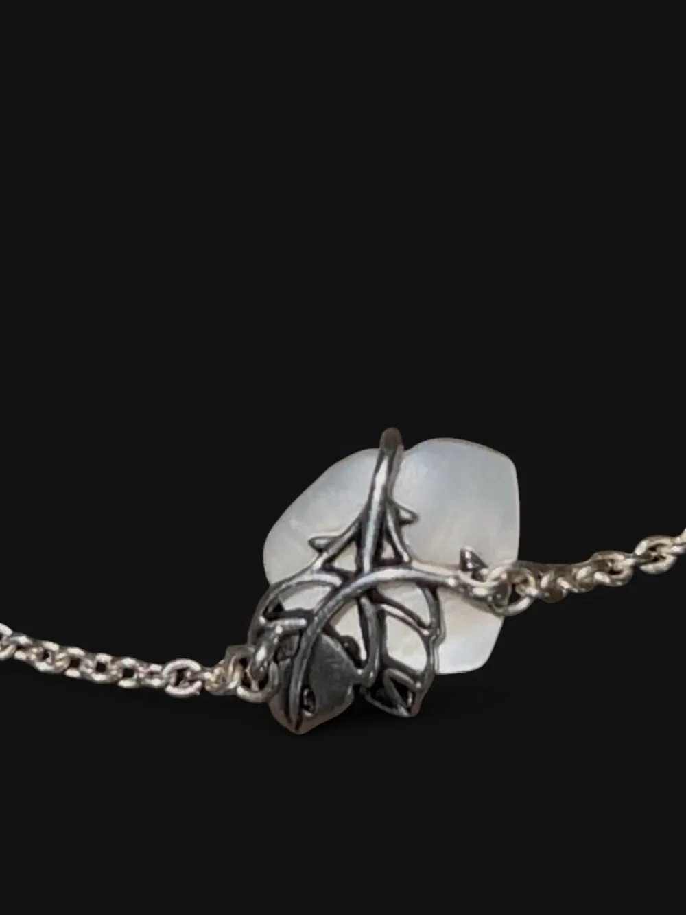 PANDORA White Rose in Bloom Collier Necklace